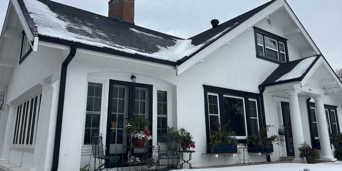 After backyard of house