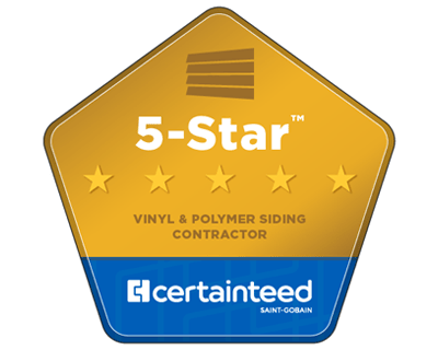 5-Star Vinyl and Polymer Siding Contractor Certainteed